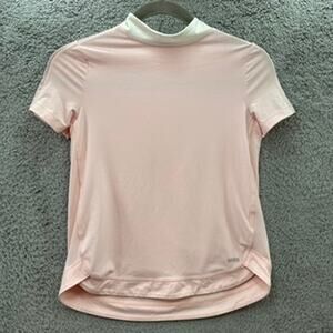 Dover Equestrian Horse Riding Shirt Pink‎ Short Sleeve YOUTH Large Activewear